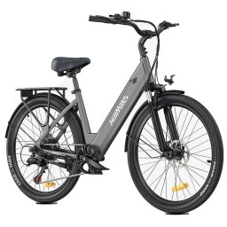 Bicicleta eléctrica urbana HillMiles MileCity 1 26" Autonomía 100 km