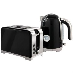 Set Hervidor y Tostadora Blossom 1,7 L 2200 W con Termómetro 2 Rebanadas 7 Niveles de Dorado