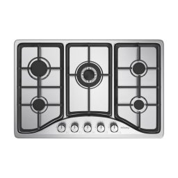 Placa de cocina de gas IsEasy MGBS-765 5 quemadores acero inoxidable