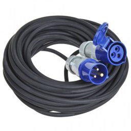 ProPlus Cable Extensión de Alimentación CEE 30m Negro/Azul