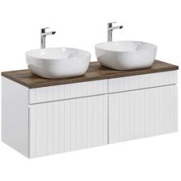 Petits meubles Mueble doble lavabo 120cm y madera tableros laminados blanco