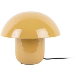 Leitmotiv Lámpara de mesa seta de metal - amarillo