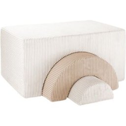 Wigiwama Set de juego arcoíris de pana malvavisco 75 x 37 x 49 cm