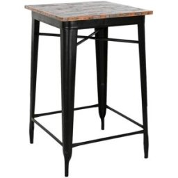 NIYLO Mesa de bar de acero multicolor 66x66x102 cm