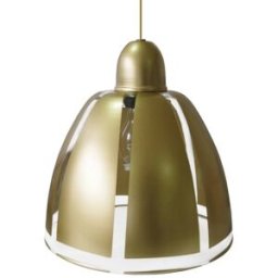 Tosel Lámpara de suspensión vidrio oro D29 cm