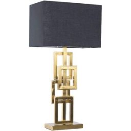 NIYLO Lámpara de acero dorado 38x23x78 cm