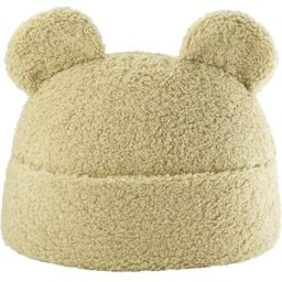Wigiwama Bolsa teddy infantil de tejido bouclé verde matcha 42 x 40 x 22 cm