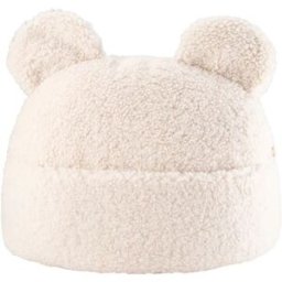 Wigiwama Bolsa teddy infantil de tejido bouclé blanco crema 42 x 40 x 22 cm