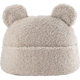 Wigiwama Bolsa teddy infantil de tejido bouclé beige galleta 42 x 40 x 22 cm