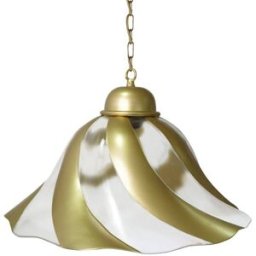 Tosel Lámpara de suspensión metal y cristal oro D40 cm