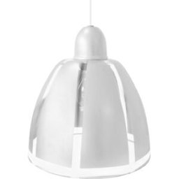 Tosel Lámpara de suspensión campana vidrio blanco D29 cm