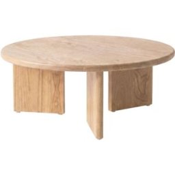 Maison Pavane Mesa baja redonda de madera maciza de mindi