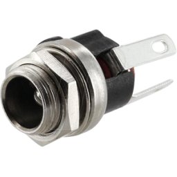 ECON CONNECT ECON DCE5AL - Zócalo DC-Chassis de 2,1 mm de soldadura con rosca