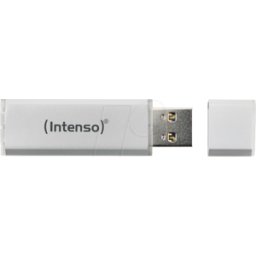 INTENSO 3521496 - Memoria USB, USB 2.0, 128 GB, aluminio Line plateada