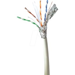 NEDIS N CCBG8538GY100S - Cable de red Cat. 6a, SF/UTP, gris, 100 m