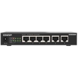 Qnap QSW-2104-2T-R2 switch No administrado 10G Ethernet (100/1000/10000) Escritorio Negro