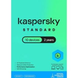 Kaspersky Standard Anti-Virus 2026 - 10 Devices - 2 Years para PC / Mac / iOS / Android - Código de descarga