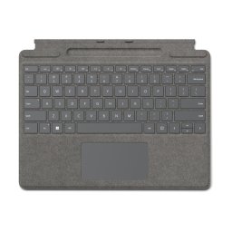 Microsoft Surface Pro Signature Type Cover Funda con Teclado Platino Alcántara para Surface Pro 8/Pro X