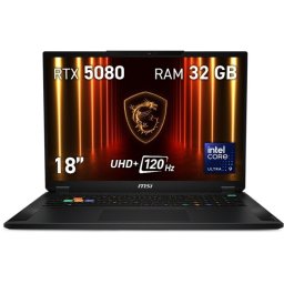 MSI Stealth 18 HX AI A2XWIG-040XES Intel Core Ultra 9 275HX 32GB 2TB SSR RTX 5080 18