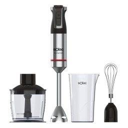 Batidora de inmersión Solac Pro Chef 1501 1500W 20 velocidades Acero Inoxidable Set Accesorios