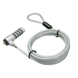 Candado con combinación Lindy 20980 Acero inoxidable Cable 1,8 m Alta seguridad