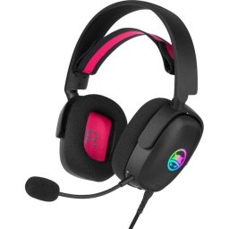 Auriculares Gamiac HS71 con cable USB-C gaming, sonido envolvente 7.1 y cancelación de ruido, negro