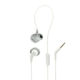 Auriculares JBL Endurance Run 2 con cable, jack 3,5 mm y micrófono, uso deportivo, resistentes al sudor, color blanco