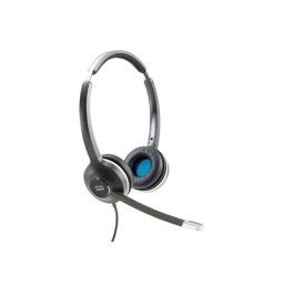 Auriculares Cisco 532 con cable RJ9 para oficina con Cancelación de Ruido, micrófono unidireccional, negros y grises