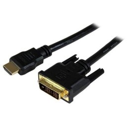 Adaptador de cable de vídeo StarTech HDMI a DVI-D 1,5 m negro chapado en oro