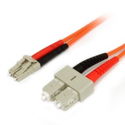 Cable de fibra óptica StarTech FIBLCSC1 multimodo dúplex LC-SC 1 m LSZH naranja