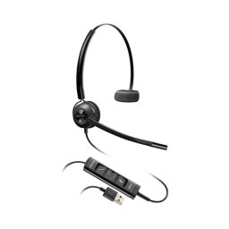 Auriculares Poly EncorePro 545 con cable USB-A convertibles para llamadas y música, negros