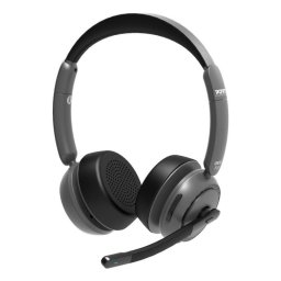 Auriculares Port Designs 912003 inalámbricos Bluetooth y cable con Cancelación de Ruido, micrófono y base de carga, negros