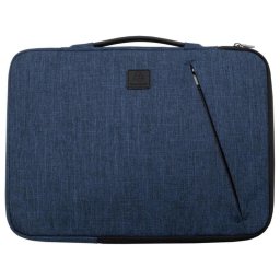 Funda para portátil Exacompta 17142E azul 16" poliéster reciclado y bolsillo frontal