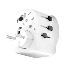 Adaptador universal Muvit For Change 2 USB-C PD 45W 1 USB-A blanco