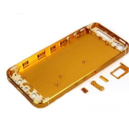 Tapa Trasera Iphone 5 A1428 A1429 A1442 Oro Y Blanco