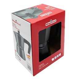 Cafetera Italiana Magefesa 71PVCCGNM24 12 Tazas Aluminio Negro