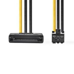 Cable de alimentación Nedis SATA a PCI Express 6 pines 15 cm