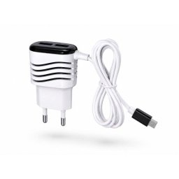 Cargador Micro-USB 5V 3.1A Max con 2 Puertos USB Adicionales