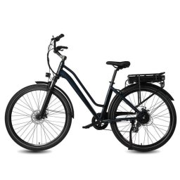 Bicicleta Eléctrica Maxturn Urban7 Motor 250W Batería 36V 12.8Ah 27.5" Frenos Disco Azul Oscuro