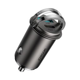 Cargador de coche Joyroom C-A35 USB-A y USB-C 45W Carga Rápida Gris
