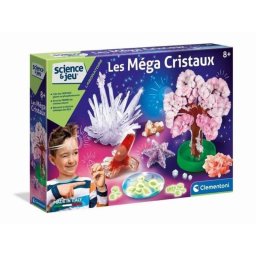 Kit de ciencia Clementoni Les Méga Cristaux creación de cristales fluorescentes