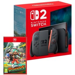 Nintendo Switch 2 7.9" FullHD 120Hz 256GB Magnetic Joy-ConAzul/Rojo BTR + Splatoon Raiders