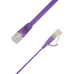 Cable de red LinkIT STP-FL6A 0,75m Cat6a U/FTP Púrpura