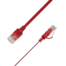 Cable de red plano LinkIT Cat6a UTP RJ-45 3 m rojo