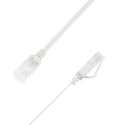 Cable de red LinkIT Cat6a plano 3,5 m blanco