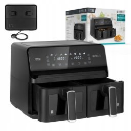 Freidora de aire doble cesta Teesa AIR FRYER DUAL POT 8L 2700W panel táctil