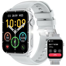 Blackview R30Max Bluetooth 1,91" Plata Correa Silicona S/M