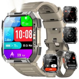 Blackview W60 Bluetooth 2,01" Negro Correa Khaki S/M Smartwatch Outdoor
