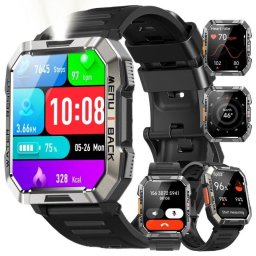 Blackview W60 Bluetooth 2,01" Negro Correa S/M Smartwatch Outdoor Militar