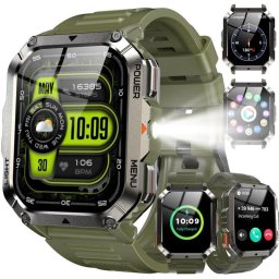 Blackview W70Pro Bluetooth 1,8" Verde Correa S/M Smartwatch resistente